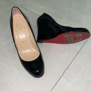 Black Louboutin Wedges